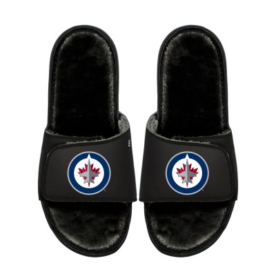 Подростковая Winnipeg Jets ISlide Logo Fur Slide Sandals