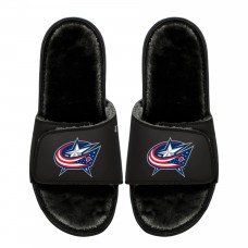 Подростковая Columbus Blue Jackets ISlide Logo Fur Slide Sandals Подростковая Columbus Blue Jackets ISlide Logo Fur Slide Sandals