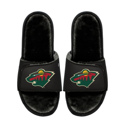 Подростковая Minnesota Wild ISlide Logo Fur Slide Sandals