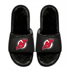 Unisex New Jersey Devils ISlide Logo Fur Slide Sandals Unisex New Jersey Devils ISlide Logo Fur Slide Sandals