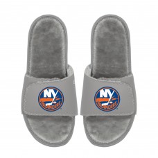 Unisex New York Islanders ISlide Logo Fur Slide Sandals Unisex New York Islanders ISlide Logo Fur Slide Sandals