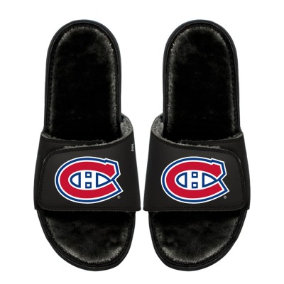 Unisex Montreal Canadiens ISlide Logo Fur Slide Sandals