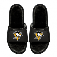 Unisex Pittsburgh Penguins ISlide Logo Fur Slide Sandals