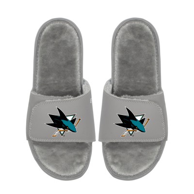 Unisex San Jose Sharks ISlide Logo Fur Slide Sandals