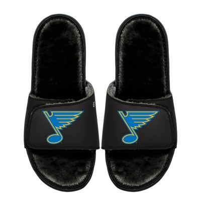 Unisex St. Louis Blues ISlide Logo Fur Slide Sandals