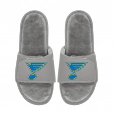Unisex St. Louis Blues ISlide Logo Fur Slide Sandals