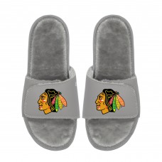 Unisex Chicago Blackhawks ISlide Logo Fur Slide Sandals