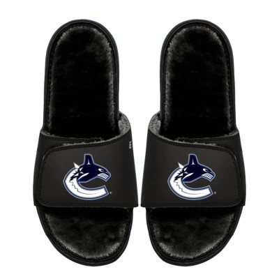Unisex Vancouver Canucks ISlide Logo Fur Slide Sandals