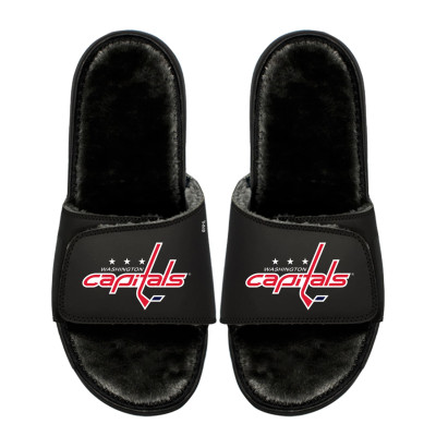 Unisex Washington Capitals ISlide Logo Fur Slide Sandals