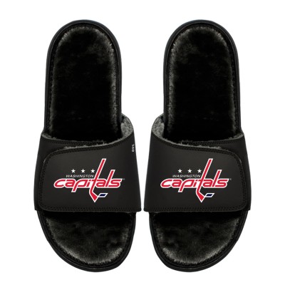 Unisex Washington Capitals ISlide Logo Fur Slide Sandals