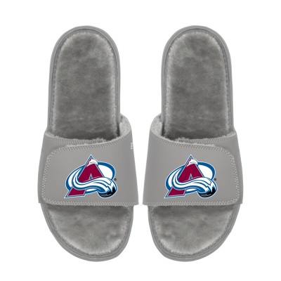 Unisex Colorado Avalanche ISlide Logo Fur Slide Sandals