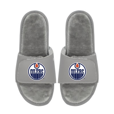 Unisex Edmonton Oilers ISlide Logo Fur Slide Sandals