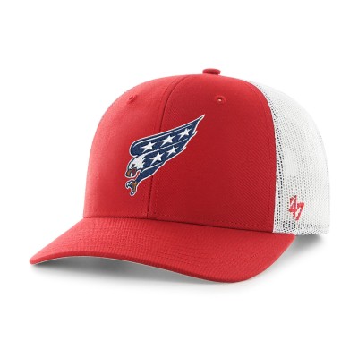 Бейсболка Washington Capitals 47 Red Screaming Eagle Logo Trucker