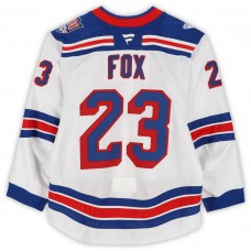 Adam Fox New York Rangers Fanatics Authentic Game-Used #23 White Jersey vs. Buffalo Sabres on October 9, 2024
