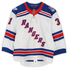 Игровая джерси Igor Shesterkin New York Rangers Fanatics Authentic #31 White vs. Buffalo Sabres on October 9, 2024