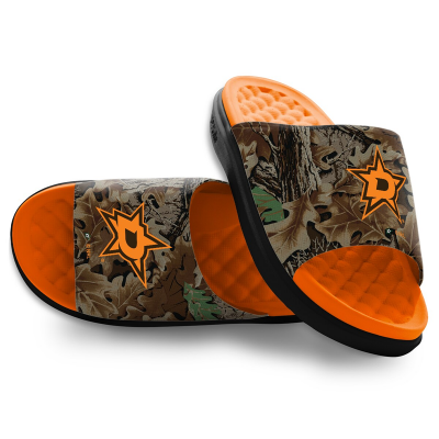 Dallas Stars ISlide RealTree Advantage Camo Motive Slide Sandals