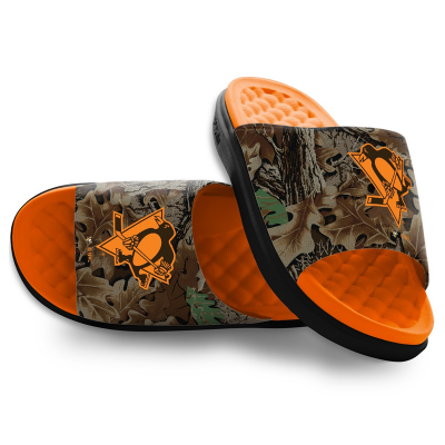 Pittsburgh Penguins ISlide RealTree Advantage Camo Motive Slide Sandals
