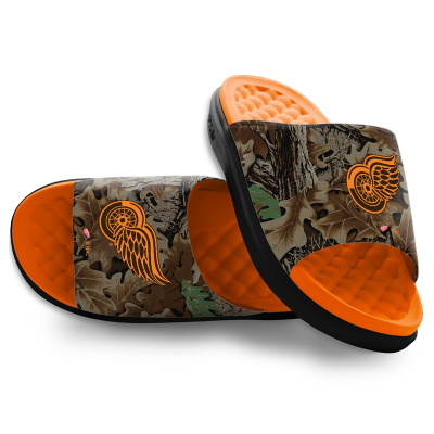Detroit Red Wings ISlide RealTree Advantage Camo Motive Slide Sandals