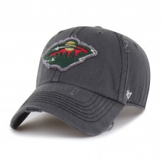 Бейсболка Minnesota Wild 47 Charcoal Weathered Clean Up
