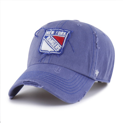 Бейсболка New York Rangers 47 Blue Weathered Clean Up