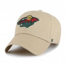 Бейсболка Minnesota Wild 47 Khaki Logo Clean Up