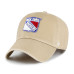 Бейсболка New York Rangers 47 Khaki Logo Clean Up