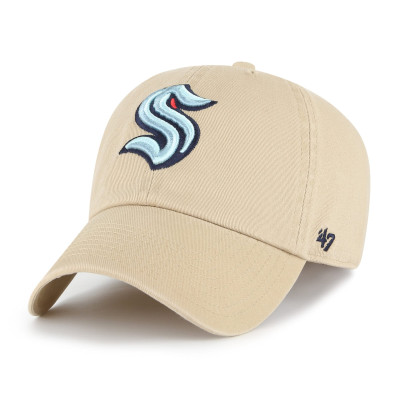 Бейсболка Seattle Kraken 47 Khaki Logo Clean Up