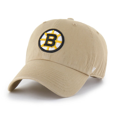 Бейсболка Boston Bruins 47 Khaki Logo Clean Up
