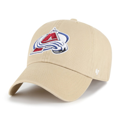 Бейсболка Colorado Avalanche 47 Khaki Logo Clean Up