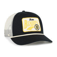 Бейсболка Boston Bruins 47 Black Emmett Heavy Twill Trucker Hitch Rope