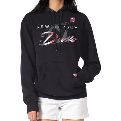 Женская толстовка New Jersey Devils G-III 4Her by Carl Banks Black Shadow Logo Fleece