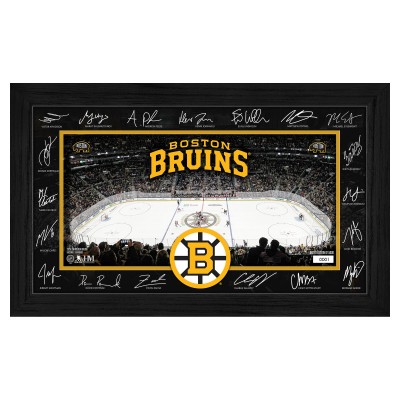 Boston Bruins Highland Mint Limited Edition 2025 Facsimile Signature Rink Framed Photograph