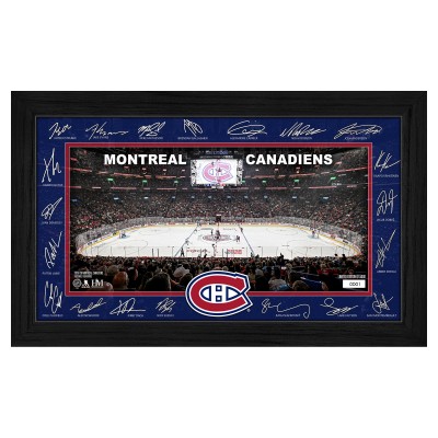 Montreal Canadiens Highland Mint Limited Edition 2025 Facsimile Signature Rink Framed Photograph