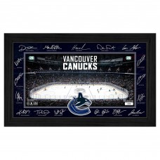 Vancouver Canucks Highland Mint Limited Edition 2025 Facsimile Signature Rink Framed Photograph