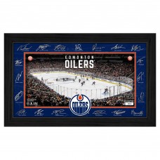 Edmonton Oilers Highland Mint Limited Edition 2025 Facsimile Signature Rink Framed Photograph