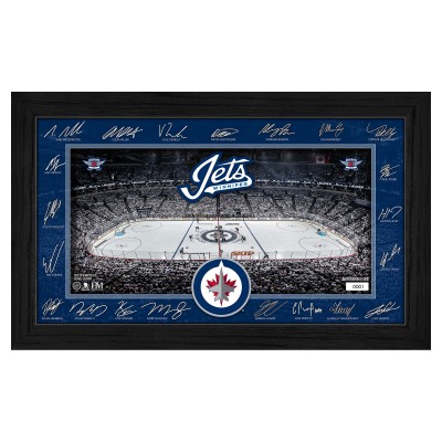 Winnipeg Jets Highland Mint Limited Edition 2025 Facsimile Signature Rink Framed Photograph