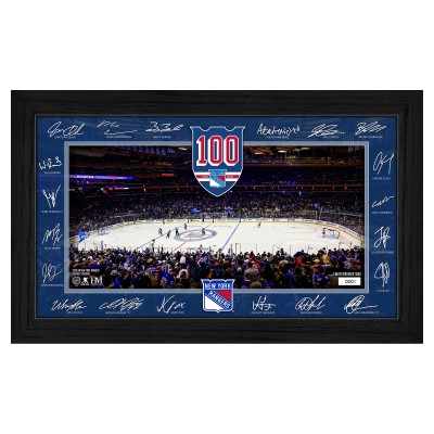 New York Rangers Highland Mint Limited Edition 2025 Facsimile Signature Rink Framed Photograph