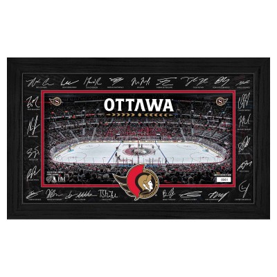 Ottawa Senators Highland Mint Limited Edition 2025 Facsimile Signature Rink Framed Photograph