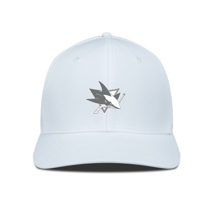Бейсболка San Jose Sharks Levelwear White Rise Slate & Snow Structured
