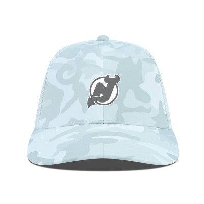 Бейсболка New Jersey Devils Levelwear Camo Clash Slate & Snow Meshback
