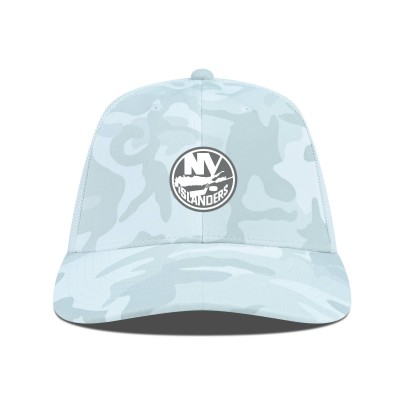 Бейсболка New York Islanders Levelwear Camo Clash Slate & Snow Meshback