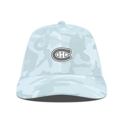 Бейсболка Montreal Canadiens Levelwear Camo Clash Slate & Snow Meshback