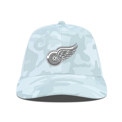 Бейсболка Detroit Red Wings Levelwear Camo Clash Slate & Snow Meshback