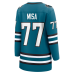 Женская джерси San Jose Sharks Michael Misa Fanatics Teal Breakaway