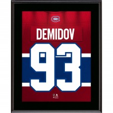 Ivan Demidov Montreal Canadiens Fanatics Authentic 10.5 x 13 Jersey Number Sublimated Player Plaque