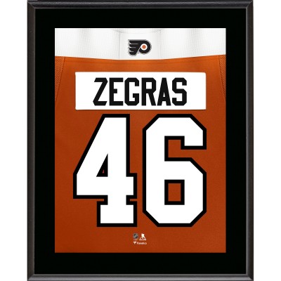 Trevor Zegras Philadelphia Flyers Fanatics Authentic 10.5 x 13 Jersey Number Sublimated Player Plaque