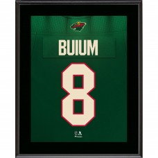 Zeev Buium Minnesota Wild Fanatics Authentic 10.5 x 13 Jersey Number Sublimated Player Plaque