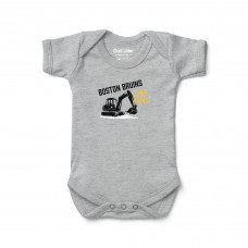 Newborn Boston Bruins Chad & Jake Heather Gray Digger Graphic Bodysuit Newborn Boston Bruins Chad & Jake Heather Gray Digger Graphic Bodysuit