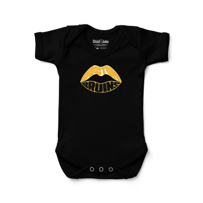 Newborn Boston Bruins Chad & Jake Black Lips Graphic Bodysuit