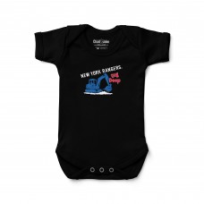 Newborn New York Rangers Chad & Jake Black Digger Graphic Bodysuit